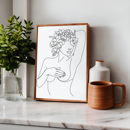 Doula Art - Breast Anatomy Art Print - Breast Print - Breastfeeding - Feminist Art - Breast - Motherhood Art - Medical Art Print - Funny Bathroom Art - Self Love - Body Positive - Digital Download